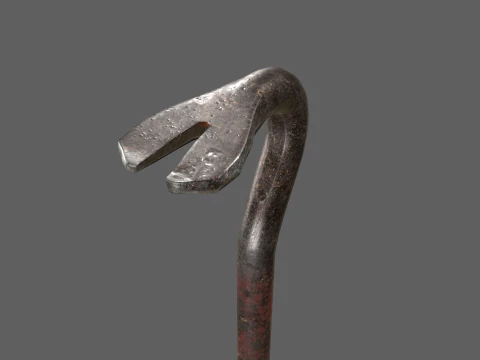 Old Crowbar 3D Model