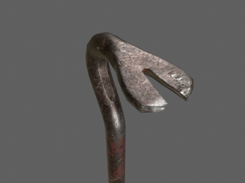 Old Crowbar 3D Model
