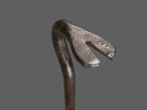 Old Crowbar 3D Model