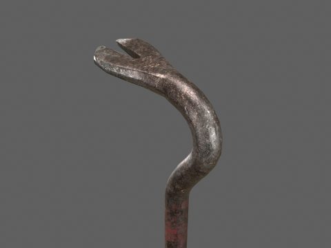 Old Crowbar 3D Model