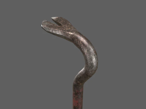 Old Crowbar 3D Model