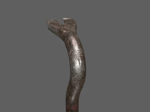 Old Crowbar 3D Model