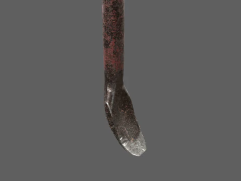 Old Crowbar 3D Model