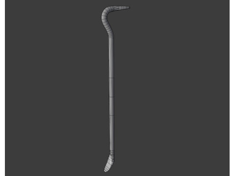 Old Crowbar 3D Model
