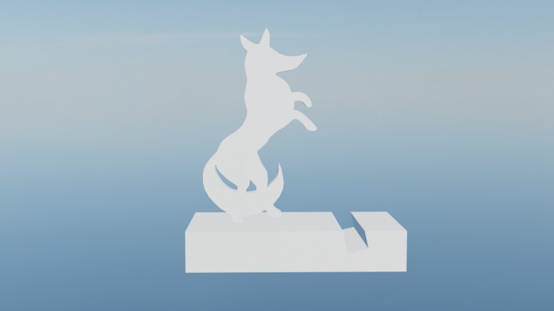 Fox phone stand Model do druku 3D .c4d .max .obj .3ds .fbx .stl .blend 