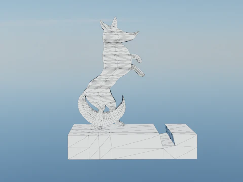 Fox phone stand 3D Print Model