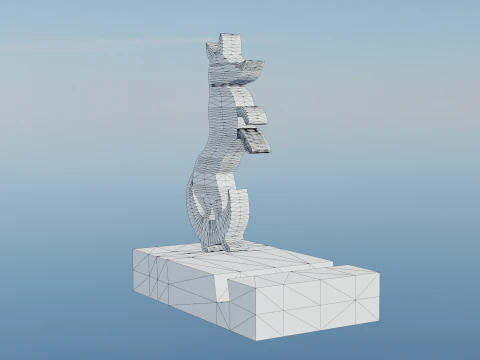 Fox phone stand 3D Print Model