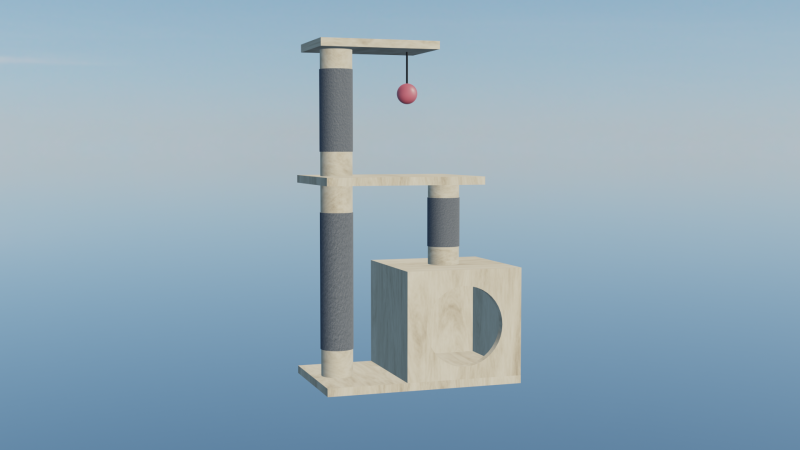 Cat house 3D 模型 .c4d .max .obj .3ds .fbx .stl .blend 