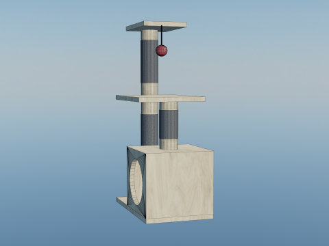 Cat house 3D 模型