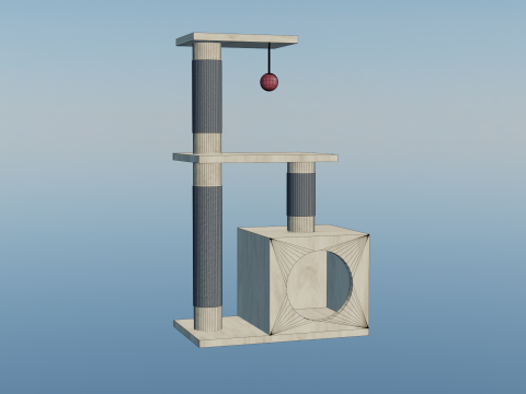 Cat house 3D 模型