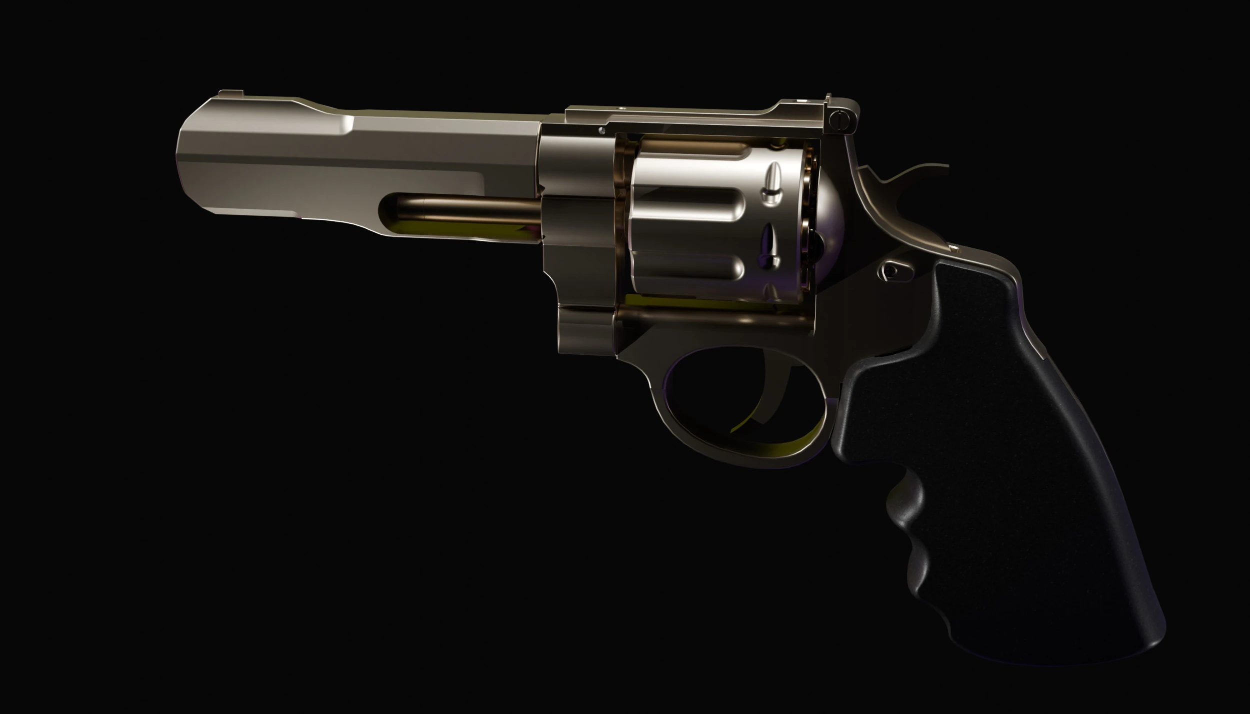 Smith Wesson m327 revolver 3D Model .c4d .max .obj .3ds .fbx .stl .blend 