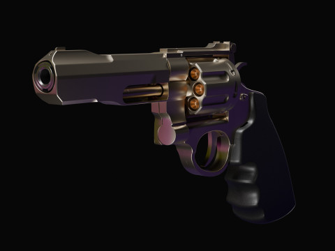 Smith Wesson m327 revolver 3D Model