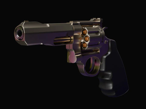 Smith Wesson m327 revolver 3D Model
