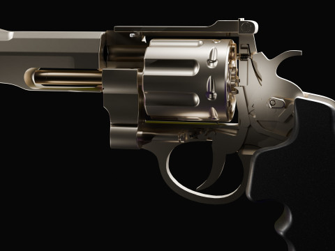 Smith Wesson m327 revolver 3D Model