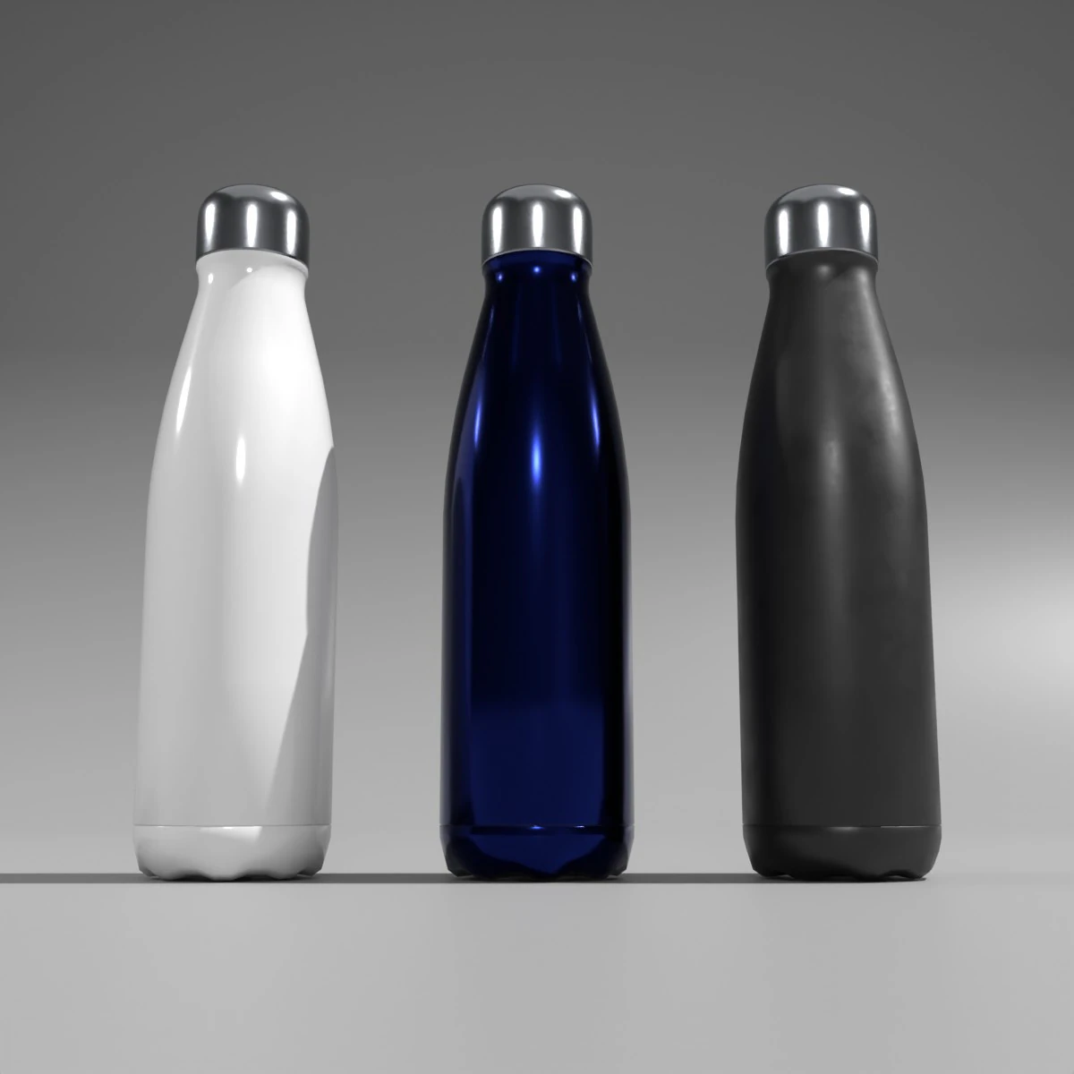 Sport Water Bottle 3D Model .c4d .max .obj .3ds .fbx .stl .blend 