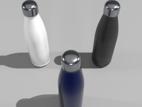 Sport Water Bottle 3D Model