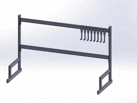 Dish drainer subassembly version 3D Model