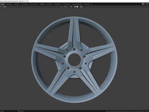 Mercedes SL550 85078MS 3D Model