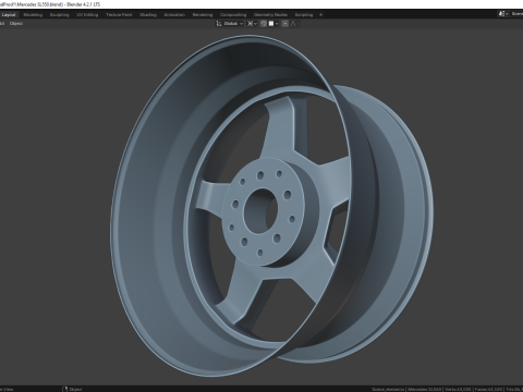 Mercedes SL550 85078MS 3D Model
