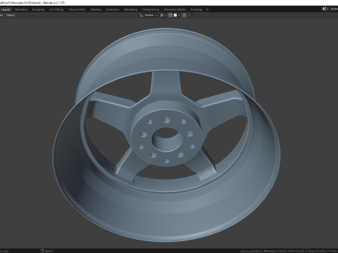 Mercedes SL550 85078MS 3D Model