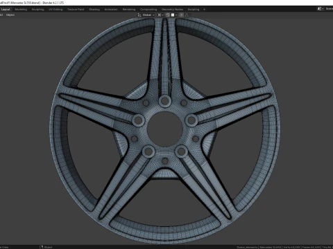 Mercedes SL550 85078MS 3D Model