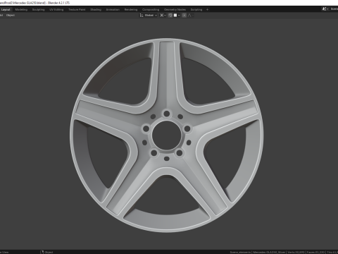 Mercedes GLA250 85384MG 3D Model