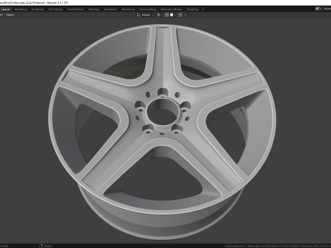 Mercedes GLA250 85384MG 3D Model