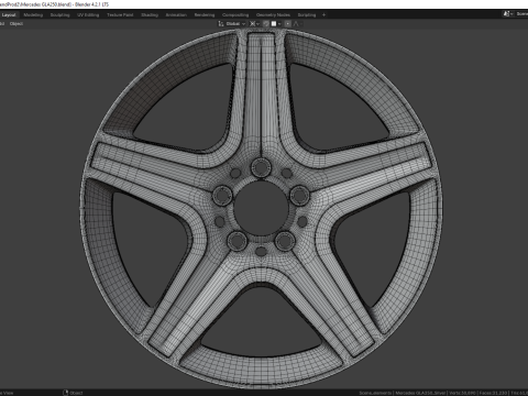 Mercedes GLA250 85384MG 3D Model