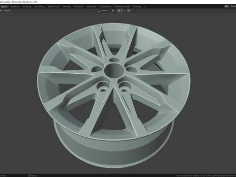 Cadillac CTS 4748MG 3D Model