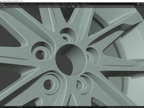 Cadillac CTS 4748MG 3D Model