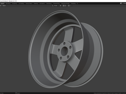 Audi A4 8K00714 Modelo 3D
