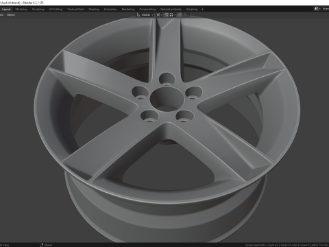 Audi A4 8K00714 Modelo 3D