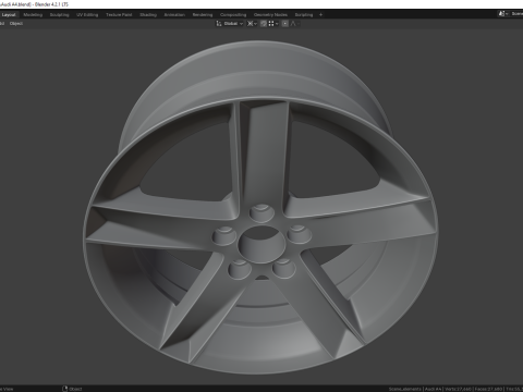 Audi A4 8K00714 Modelo 3D