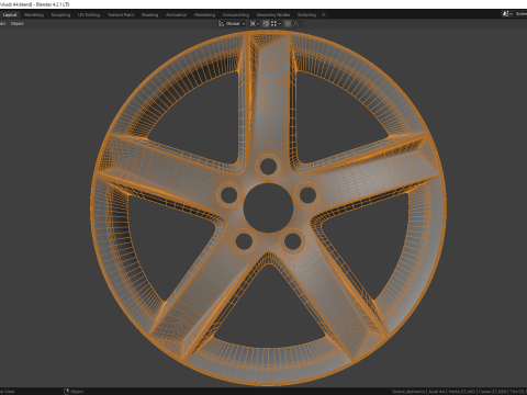 Audi A4 8K00714 Modelo 3D