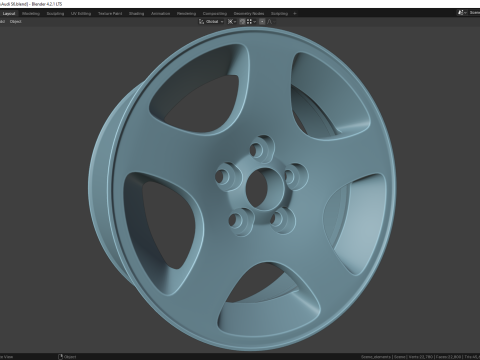 Audi S6 58707S Modelo 3D