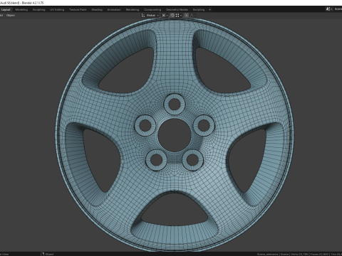 Audi S6 58707S Modelo 3D