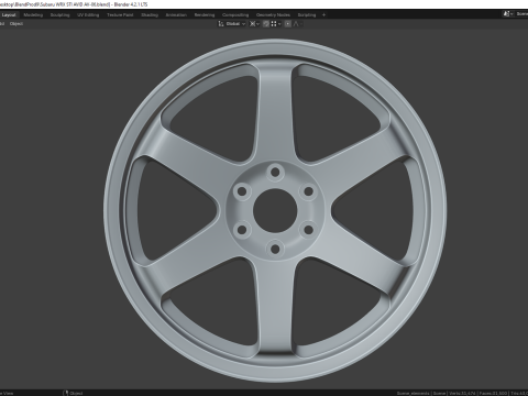 Subaru WRX STI AVID AV-06 Model 3D