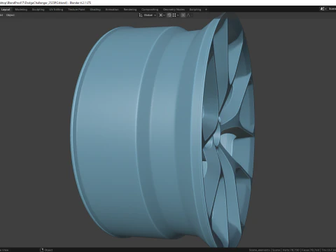 Dodge Challenger 2523PG 3D Model
