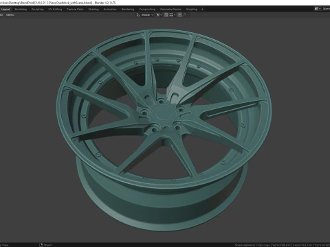 VLS 01 2-Piece Dualblock 3D Model