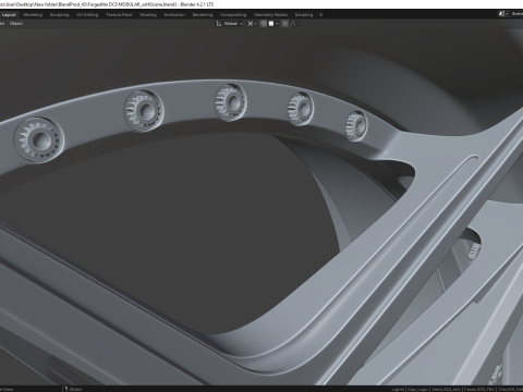 Forgedlite DC9 MODULAR 3D Model