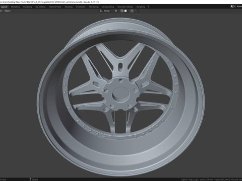 Forgedlite DC9 MODULAR 3D Model