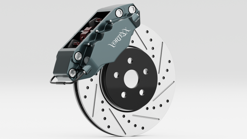 Vortex-X Brake Caliper and Brake Disc 3D 模型 .c4d .max .obj .3ds .fbx .stl .blend 