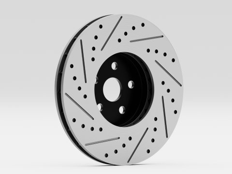 Vortex-X Brake Caliper and Brake Disc 3D 模型