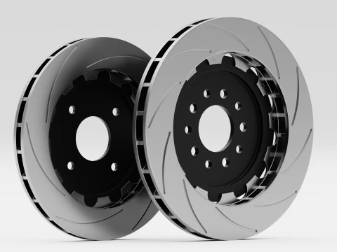 K Sport Brake Caliper and Brake Disc 3D Model