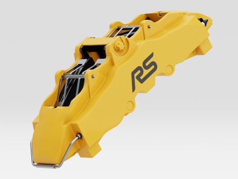 RS Brake Caliper and Brake Disc Modelo 3D