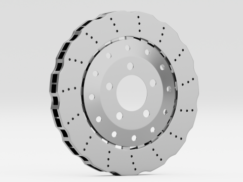 RS Brake Caliper and Brake Disc Modelo 3D