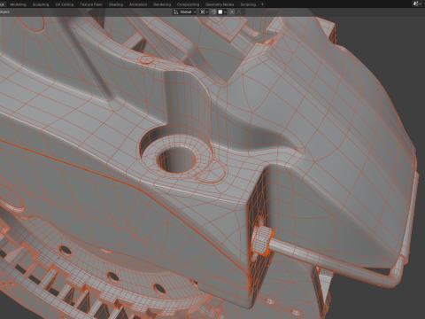 RS Brake Caliper and Brake Disc Modelo 3D