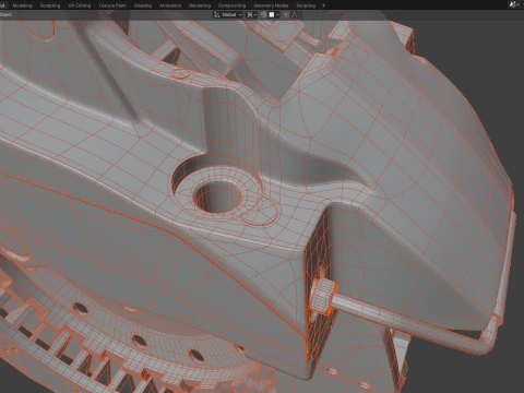 RS Brake Caliper and Brake Disc 3D Model