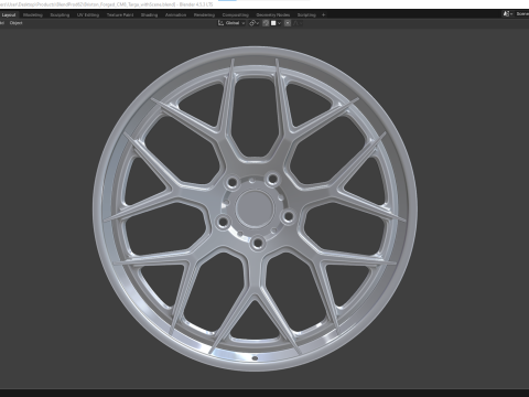 Brixton Forged CM8 Targa 3D Model