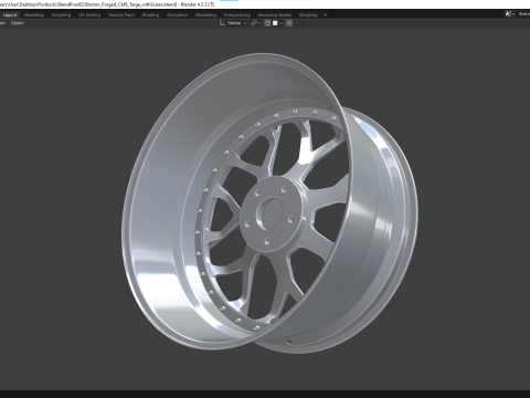 Brixton Forged CM8 Targa 3D Model